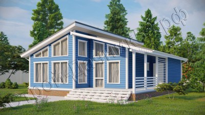 Проект каркасно-щитового дома Д–123